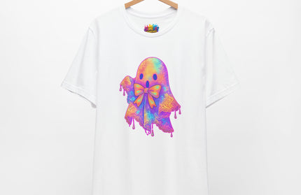 Melting Pastel Ghost Bow Shirt
