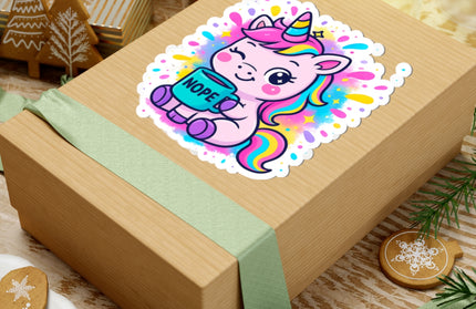 NOPE UNICORN CHIMEPOP STICKERS