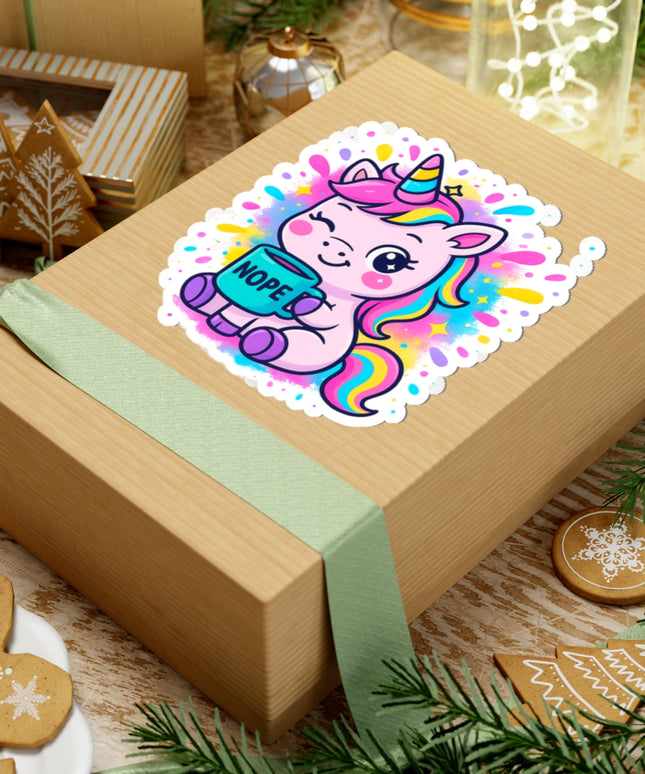 NOPE UNICORN CHIMEPOP STICKERS