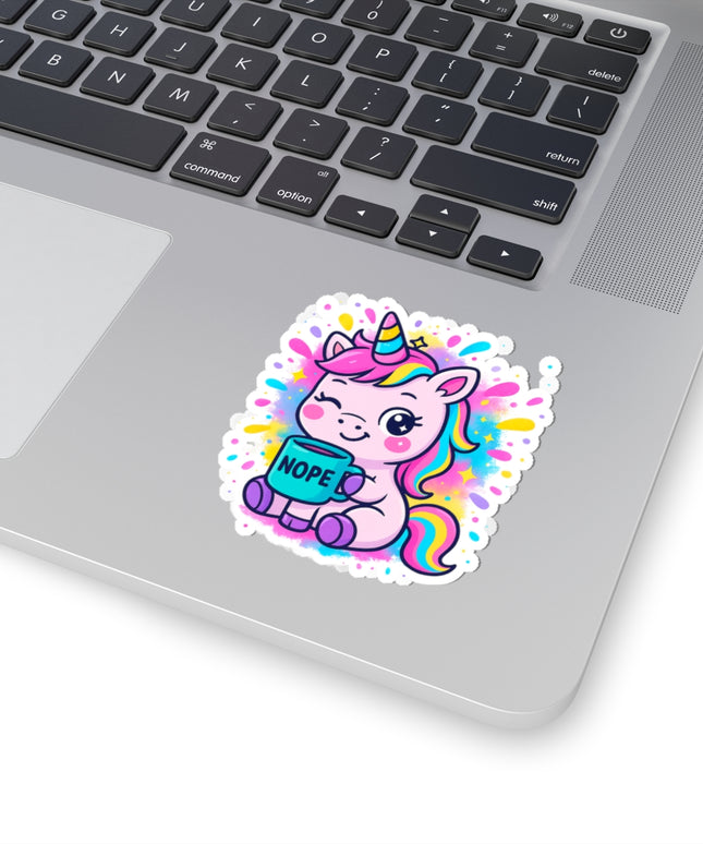 NOPE UNICORN CHIMEPOP STICKERS