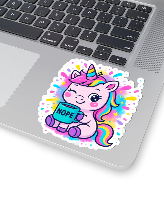NOPE UNICORN CHIMEPOP STICKERS