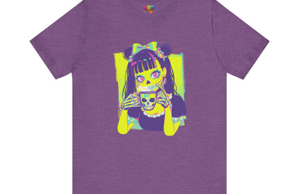 Neon Pastel Gothic Coffee Skeleton Shirt