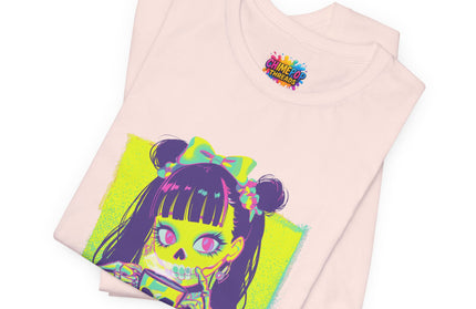 Neon Pastel Gothic Coffee Skeleton Shirt