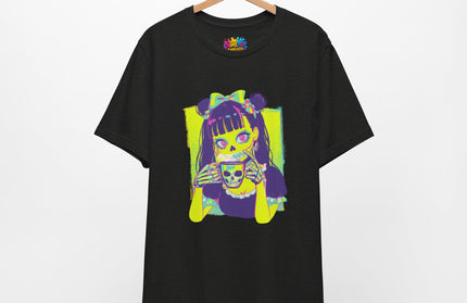 Neon Pastel Gothic Coffee Skeleton Shirt