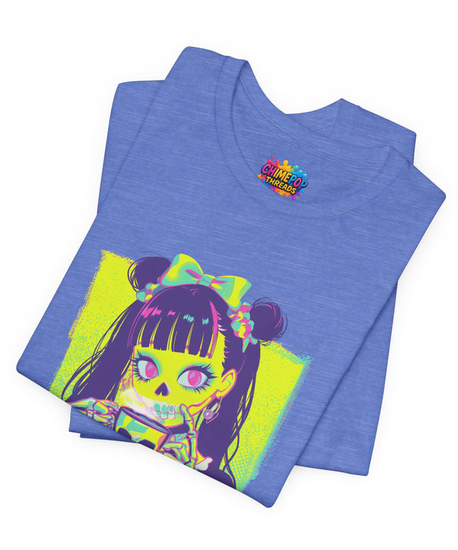Neon Pastel Gothic Coffee Skeleton Shirt