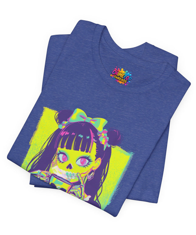 Neon Pastel Gothic Coffee Skeleton Shirt