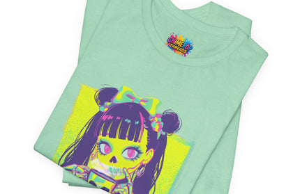 Neon Pastel Gothic Coffee Skeleton Shirt