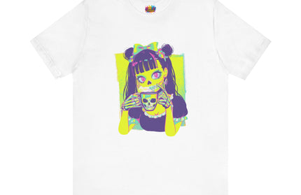 Neon Pastel Gothic Coffee Skeleton Shirt