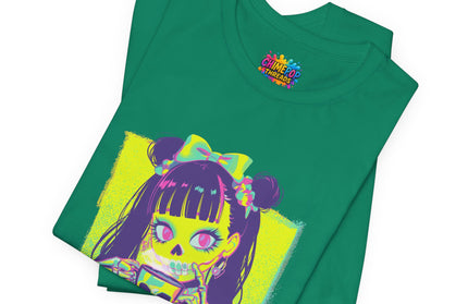 Neon Pastel Gothic Coffee Skeleton Shirt