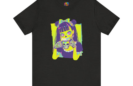 Neon Pastel Gothic Coffee Skeleton Shirt