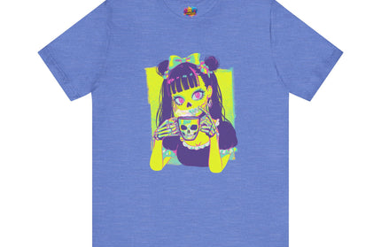 Neon Pastel Gothic Coffee Skeleton Shirt
