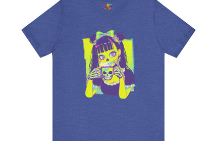Neon Pastel Gothic Coffee Skeleton Shirt