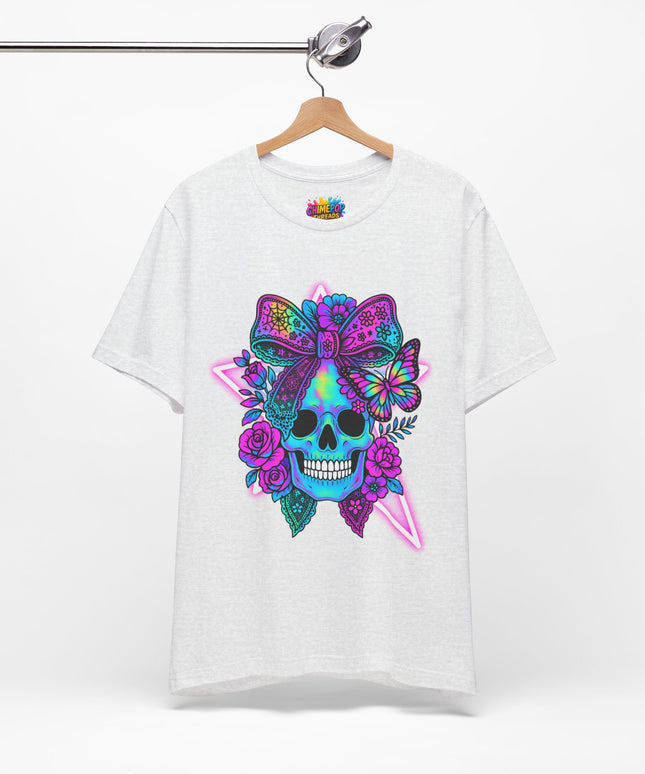 Neon Skull and Bow Shirt