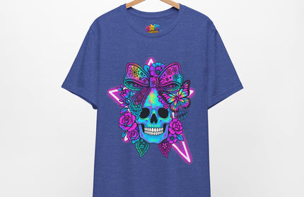 Neon Skull and Bow Shirt