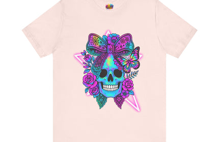 Neon Skull and Bow Shirt