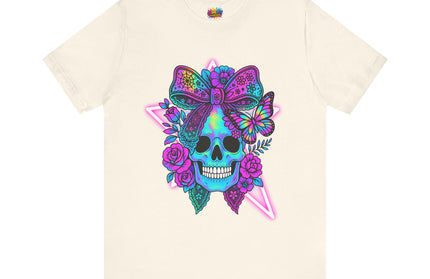 Neon Skull and Bow Shirt