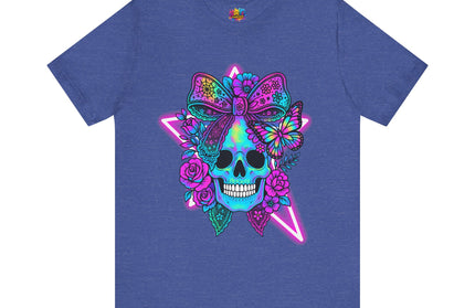 Neon Skull and Bow Shirt