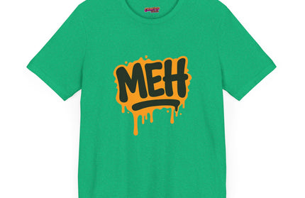 ORANGE GRAFFITTI DRIPPY MEH GRAPHIC TEE