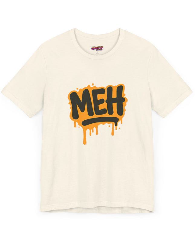 ORANGE GRAFFITTI DRIPPY MEH GRAPHIC TEE