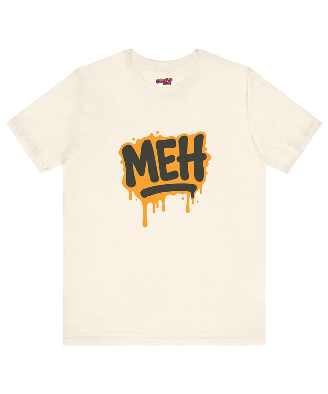 ORANGE GRAFFITTI DRIPPY MEH GRAPHIC TEE
