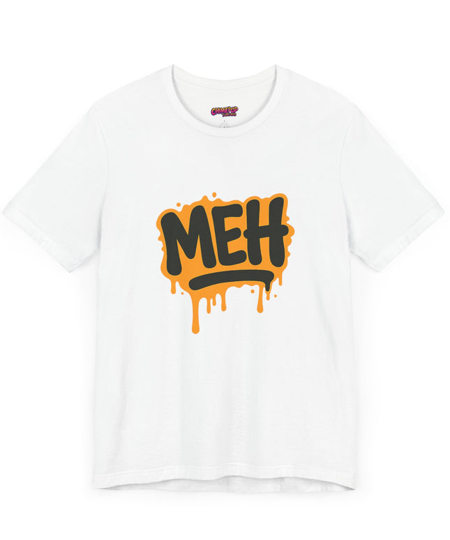ORANGE GRAFFITTI DRIPPY MEH GRAPHIC TEE