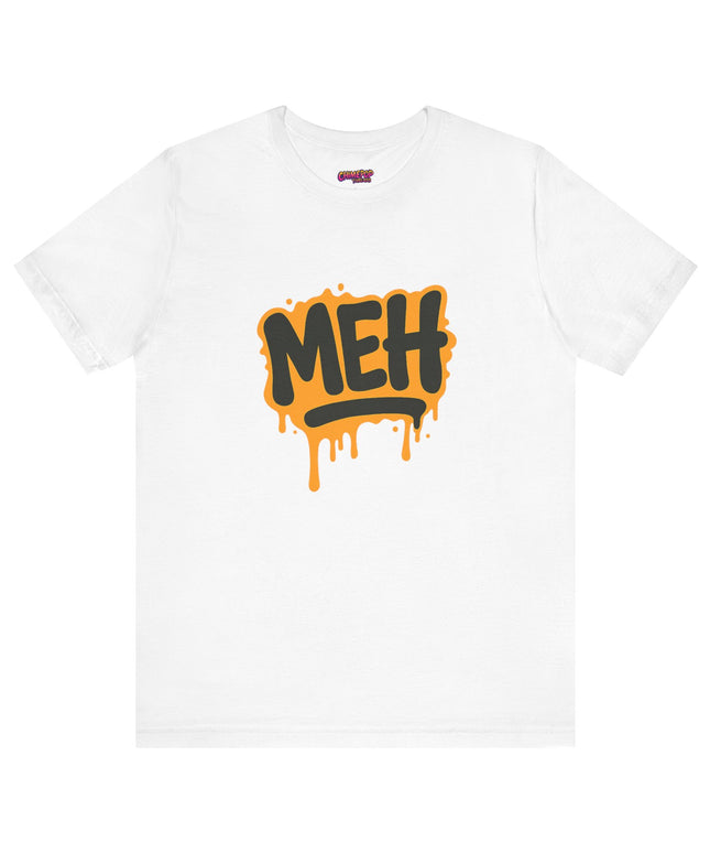 ORANGE GRAFFITTI DRIPPY MEH GRAPHIC TEE