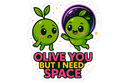 Olive You, But I Need Space ChimePop Stickers