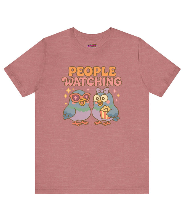 PIGEON PEOPLE WATCHING OVERSIZED TEE