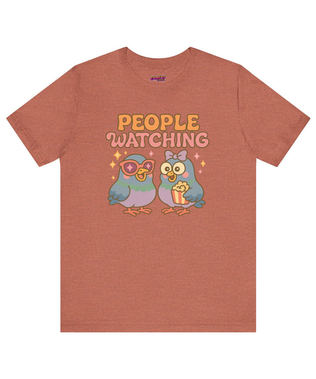 PIGEON PEOPLE WATCHING OVERSIZED TEE