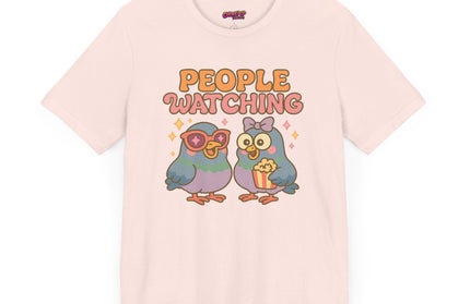 PIGEON PEOPLE WATCHING OVERSIZED TEE