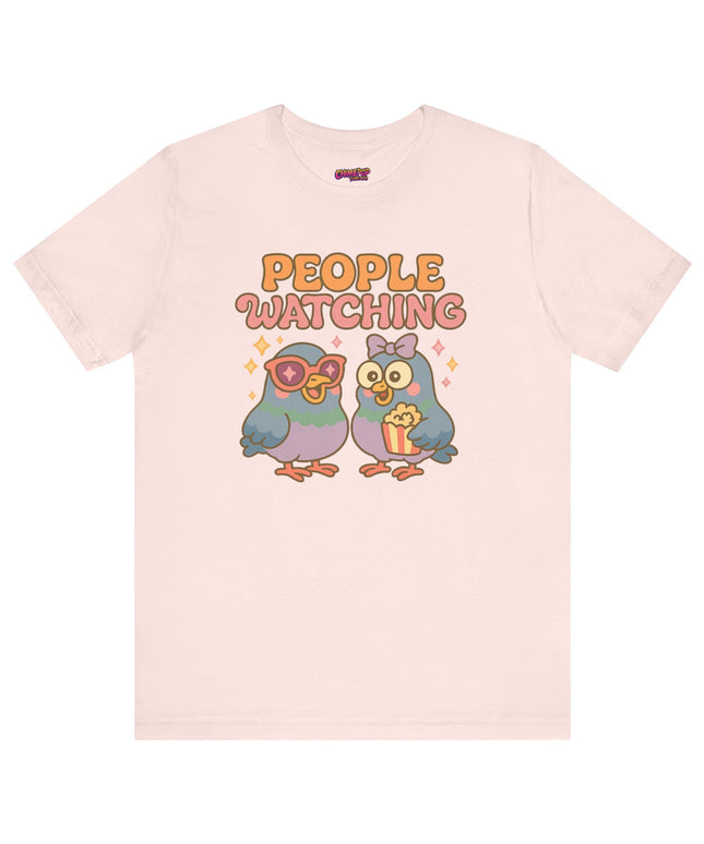 PIGEON PEOPLE WATCHING OVERSIZED TEE