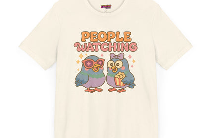 PIGEON PEOPLE WATCHING OVERSIZED TEE
