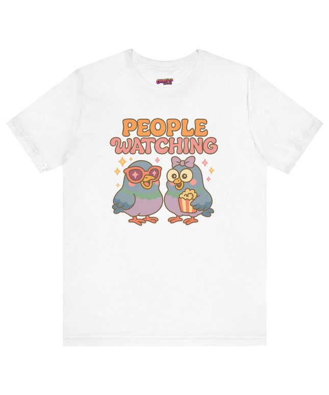 PIGEON PEOPLE WATCHING OVERSIZED TEE