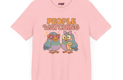 PIGEON PEOPLE WATCHING OVERSIZED TEE