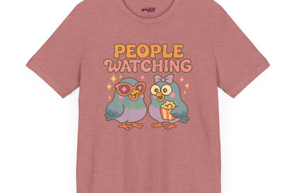 PIGEON PEOPLE WATCHING OVERSIZED TEE