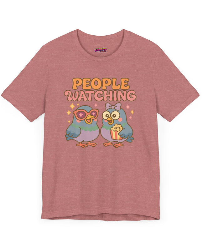 PIGEON PEOPLE WATCHING OVERSIZED TEE