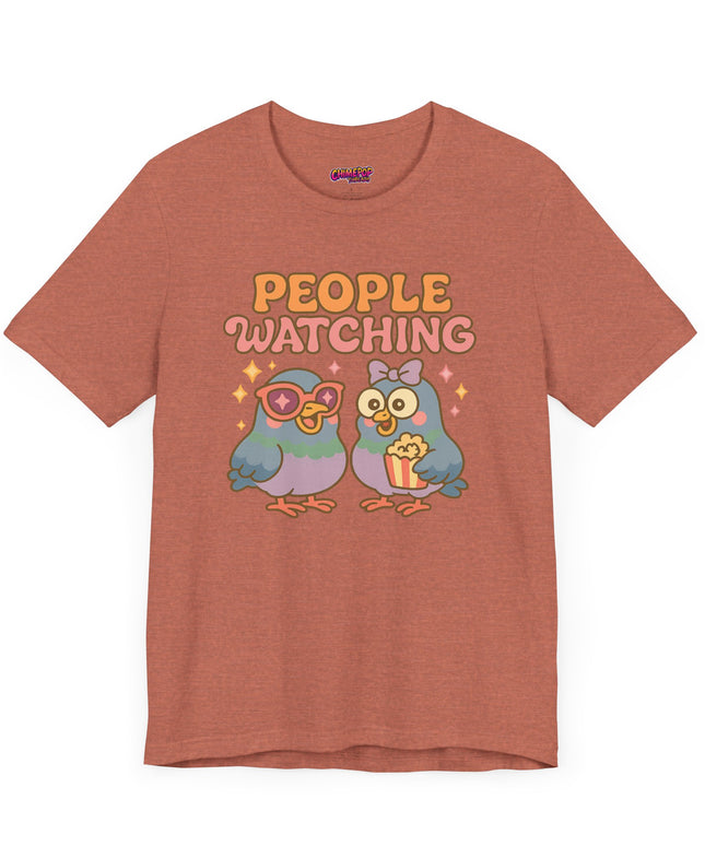 PIGEON PEOPLE WATCHING OVERSIZED TEE