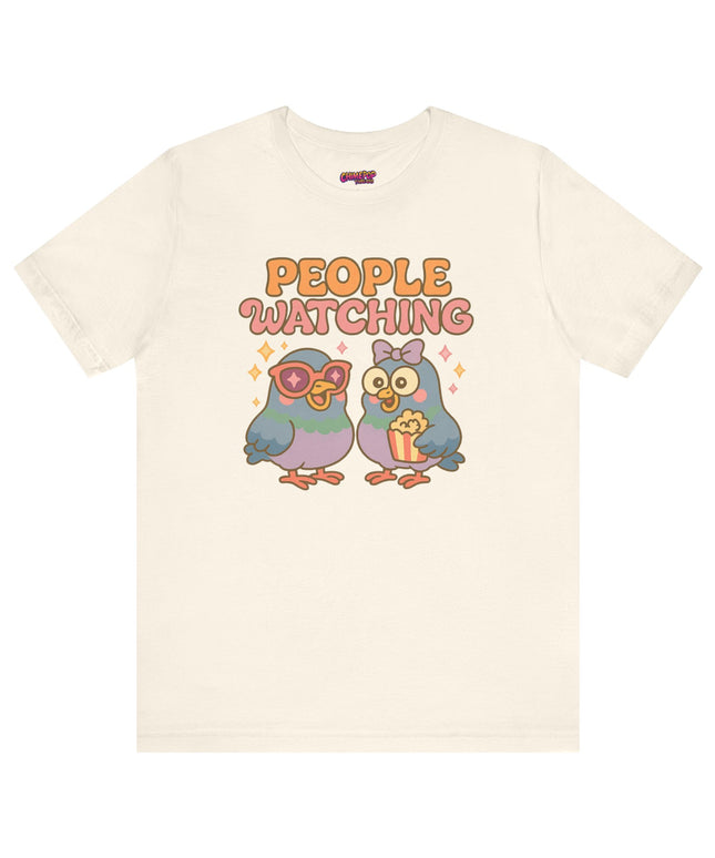 PIGEON PEOPLE WATCHING OVERSIZED TEE