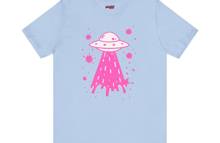 PINK UFO BEAM UP DRIP TEE