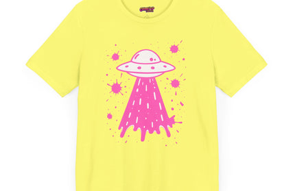 PINK UFO BEAM UP DRIP TEE