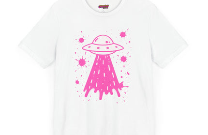 PINK UFO BEAM UP DRIP TEE