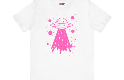 PINK UFO BEAM UP DRIP TEE