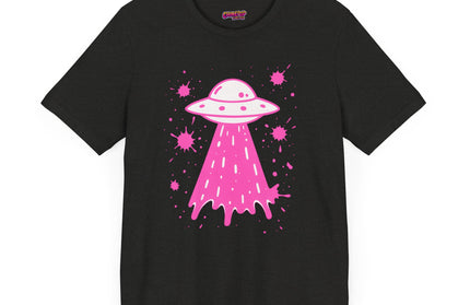 PINK UFO BEAM UP DRIP TEE