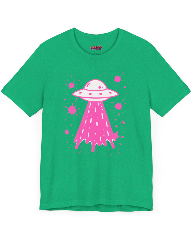 PINK UFO BEAM UP DRIP TEE