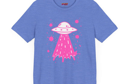 PINK UFO BEAM UP DRIP TEE