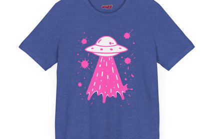 PINK UFO BEAM UP DRIP TEE
