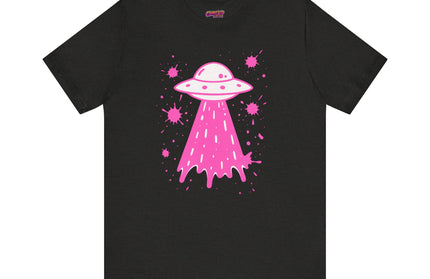 PINK UFO BEAM UP DRIP TEE