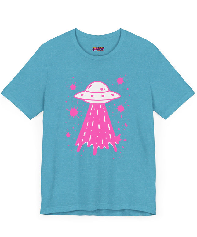 PINK UFO BEAM UP DRIP TEE