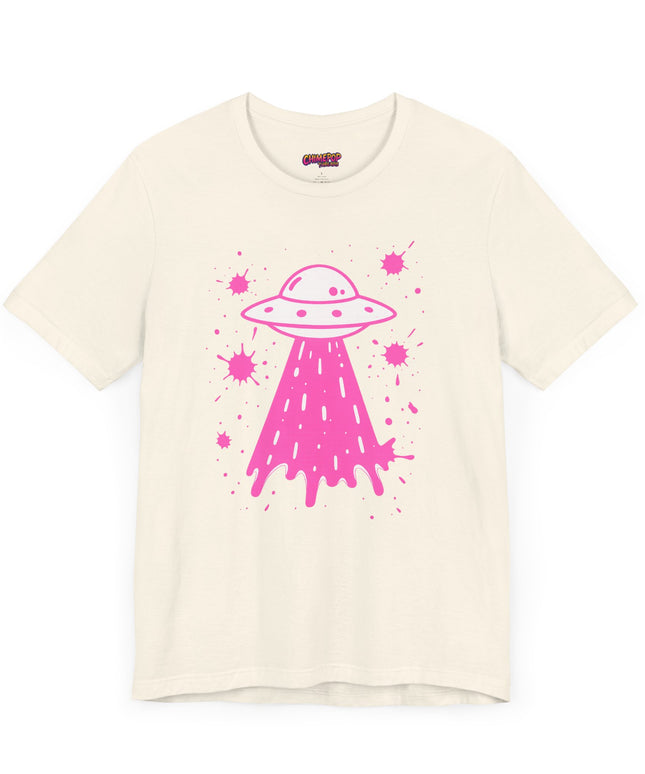 PINK UFO BEAM UP DRIP TEE