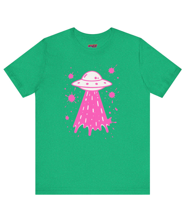 PINK UFO BEAM UP DRIP TEE